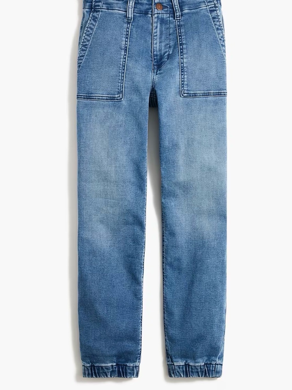 J.Crew Utility jogger denim pant stretch elastic waistband Size 30